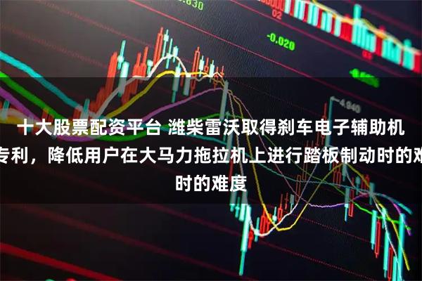 十大股票配资平台 潍柴雷沃取得刹车电子辅助机构专利，降低用户在大马力拖拉机上进行踏板制动时的难度